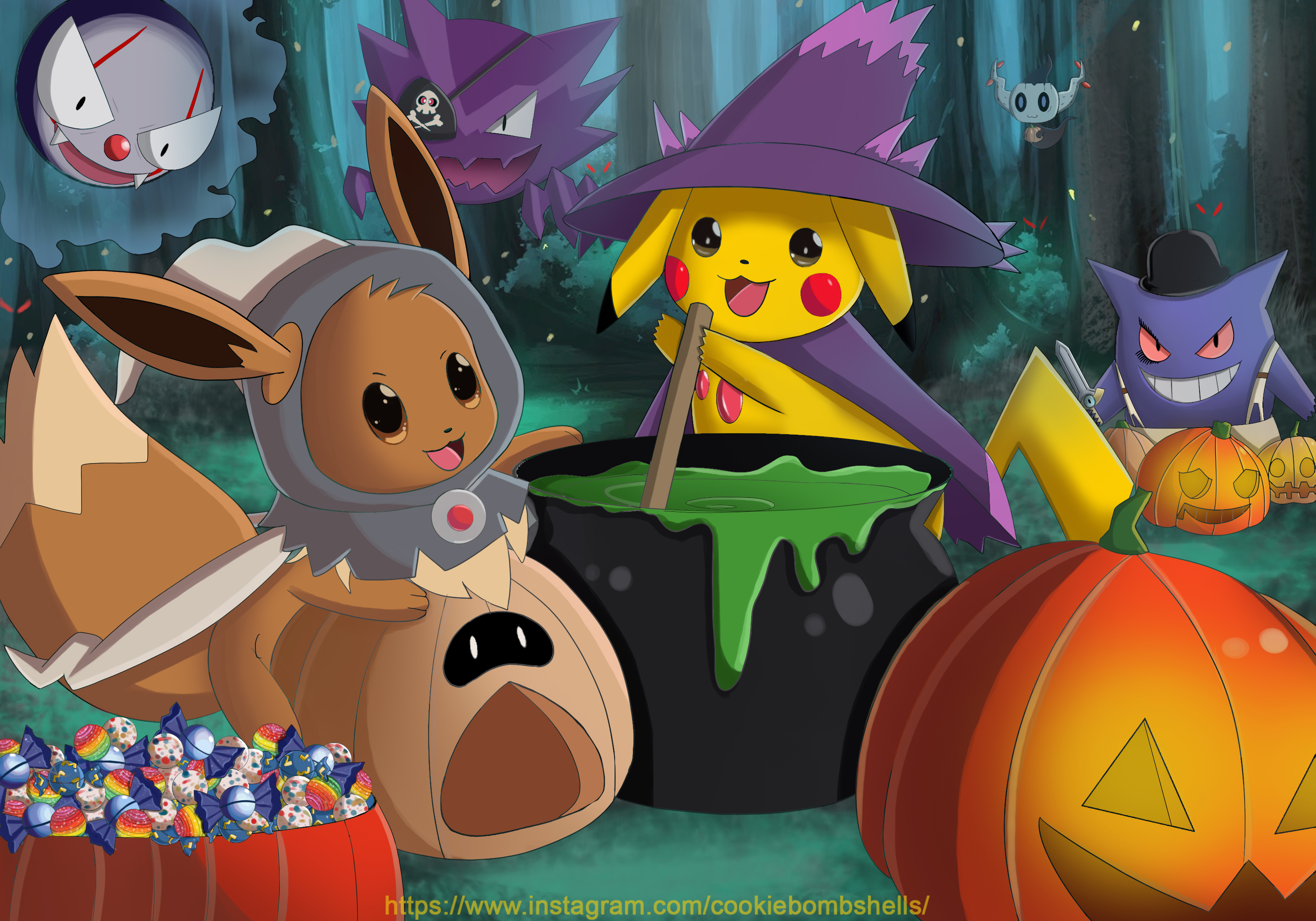 Eevee Halloween Wallpapers