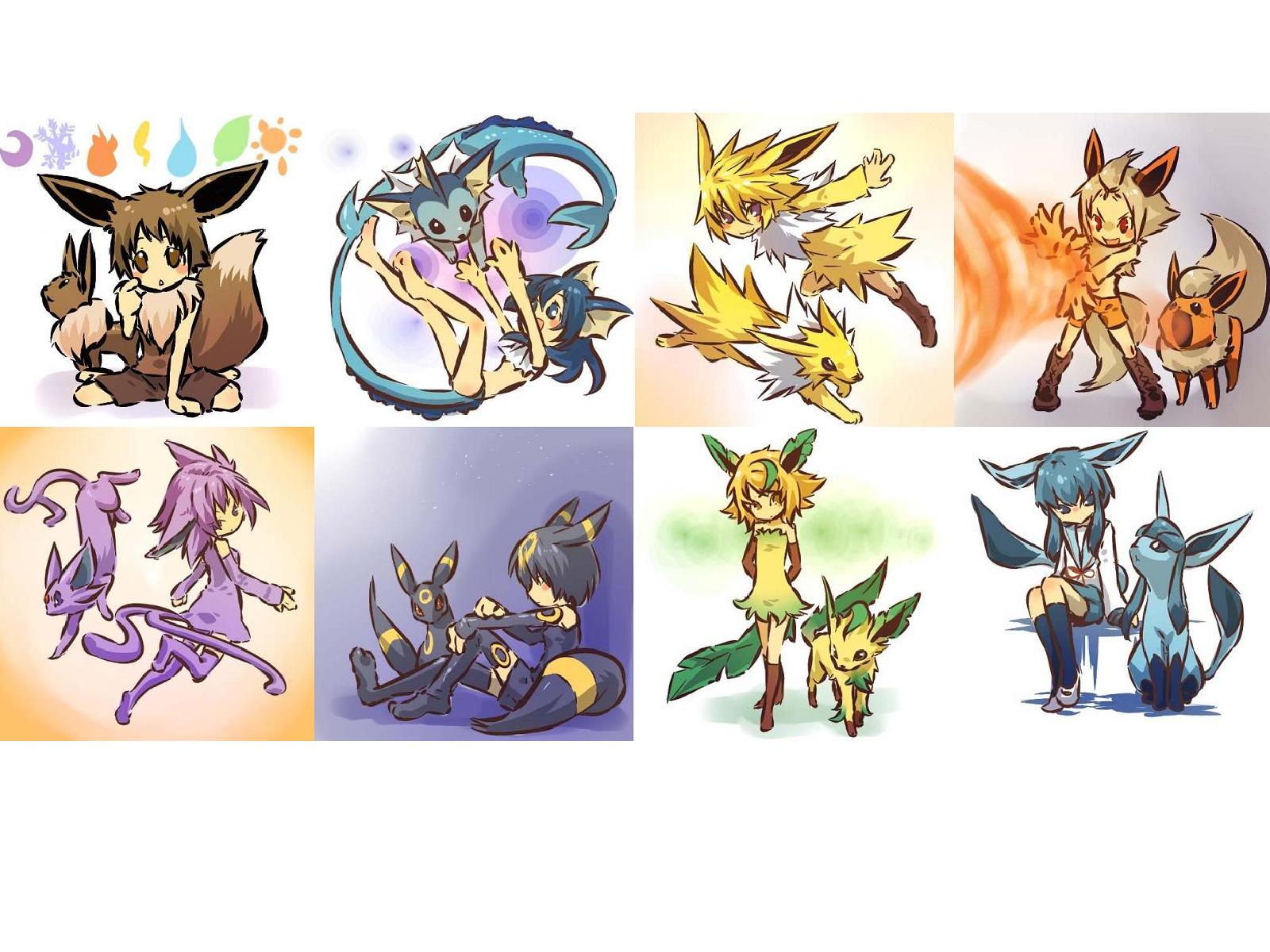 Eeveelutions Chibi Wallpapers