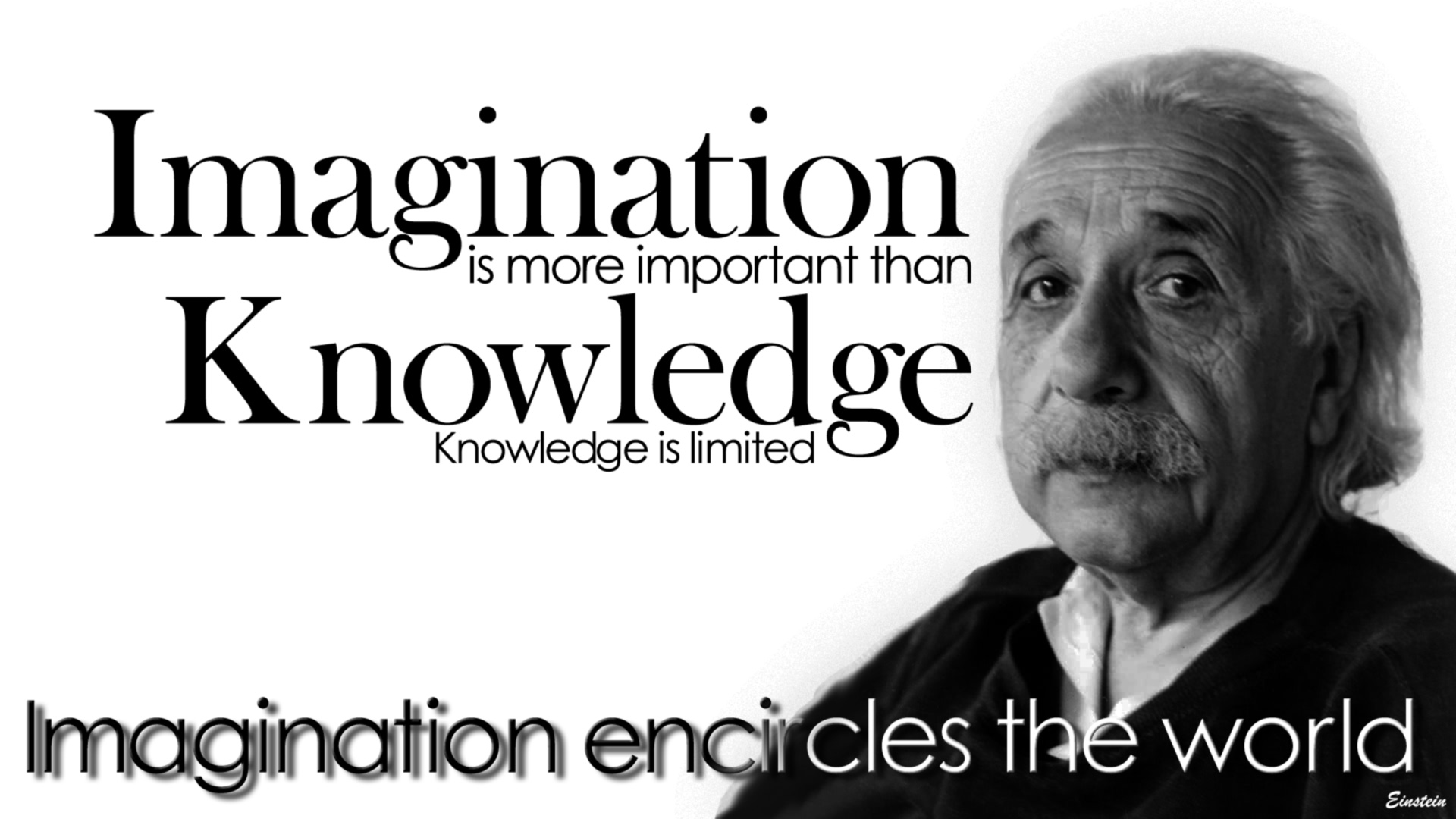 Einstein Imagination Knowledge Wallpapers