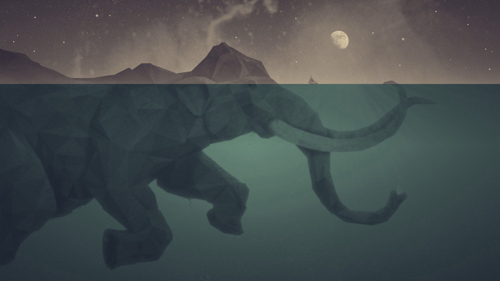 Elephant Minimalist Wallpapers