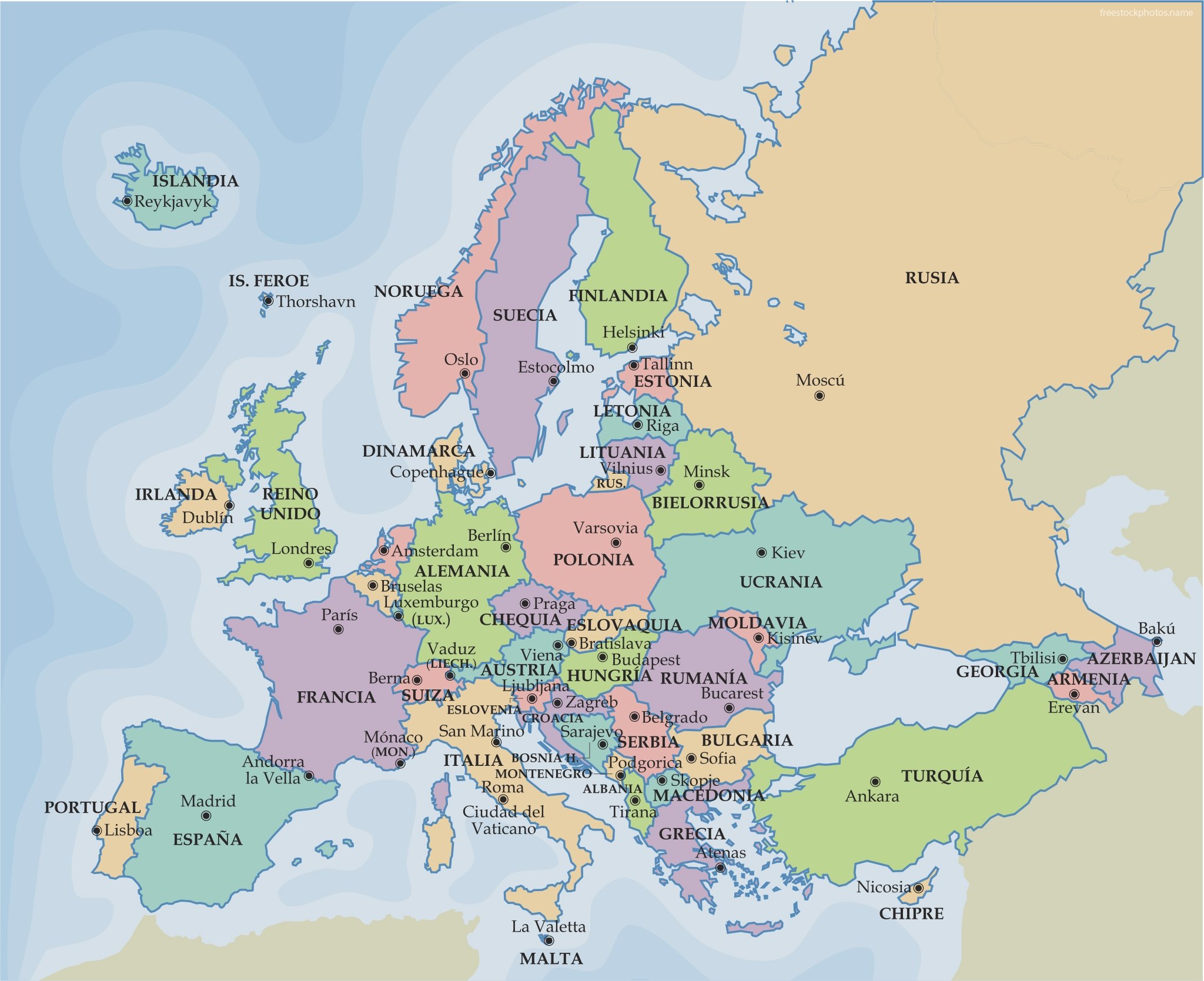 European Map Wallpapers