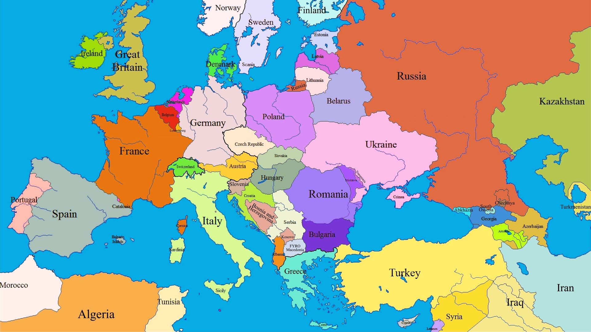 European Map Wallpapers