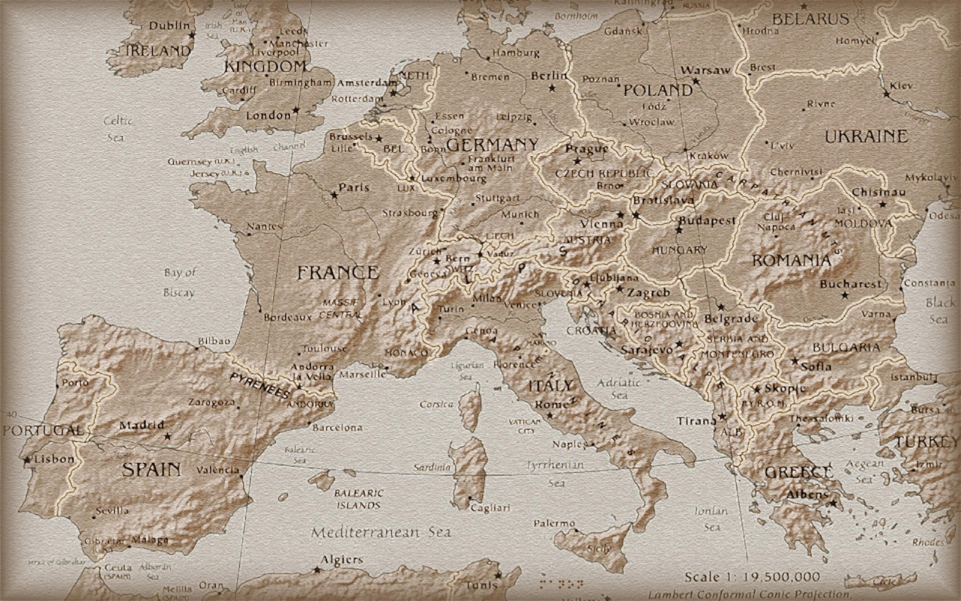 European Map Wallpapers