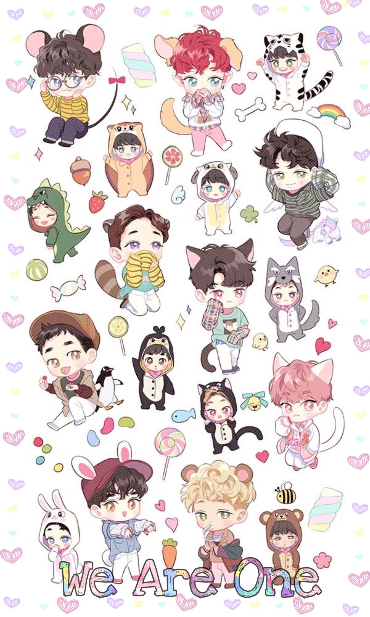 Exo Chibis Wallpapers