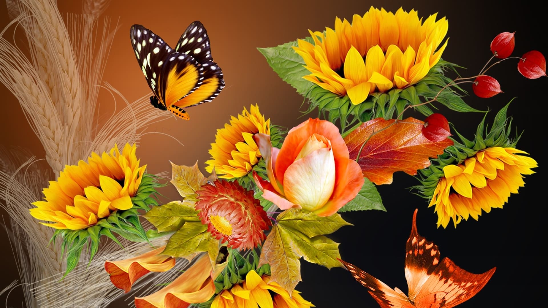 Fall Floral Wallpapers