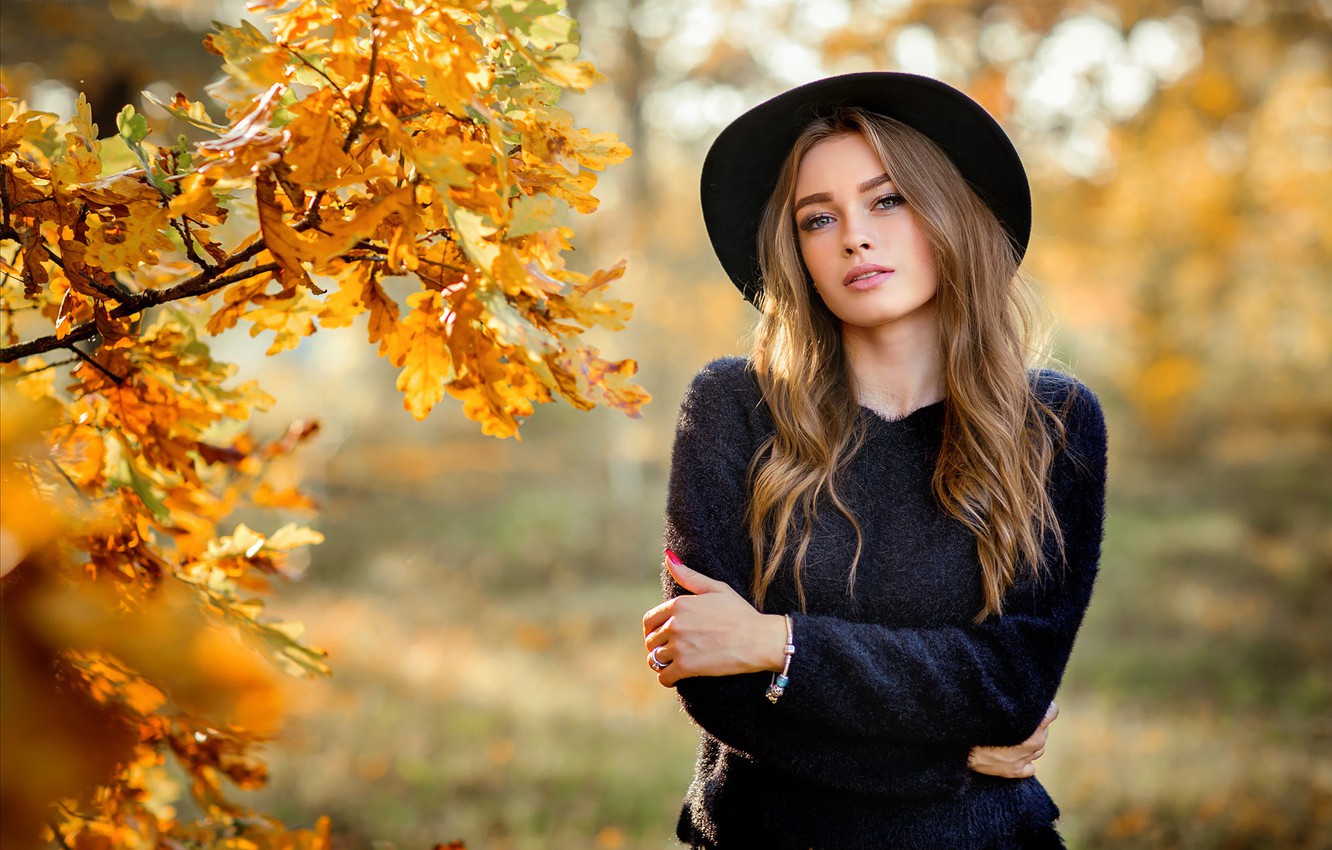 Fall Model Photography Wallpapers