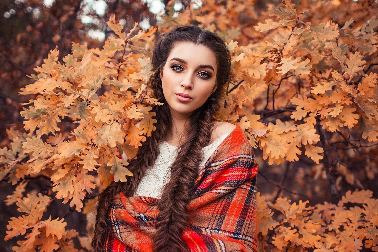 Fall Model Photography Wallpapers