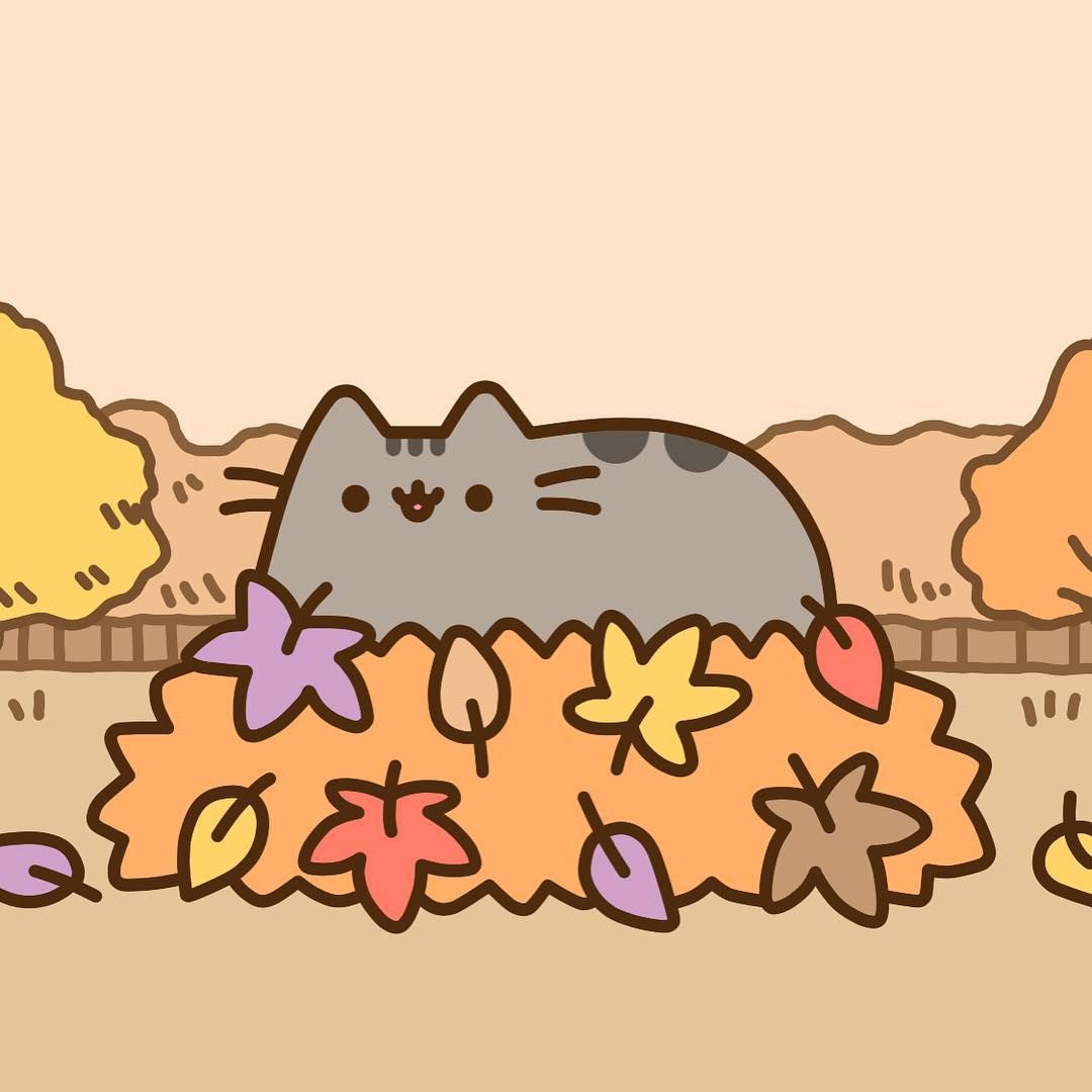 Fall Pusheen Wallpapers