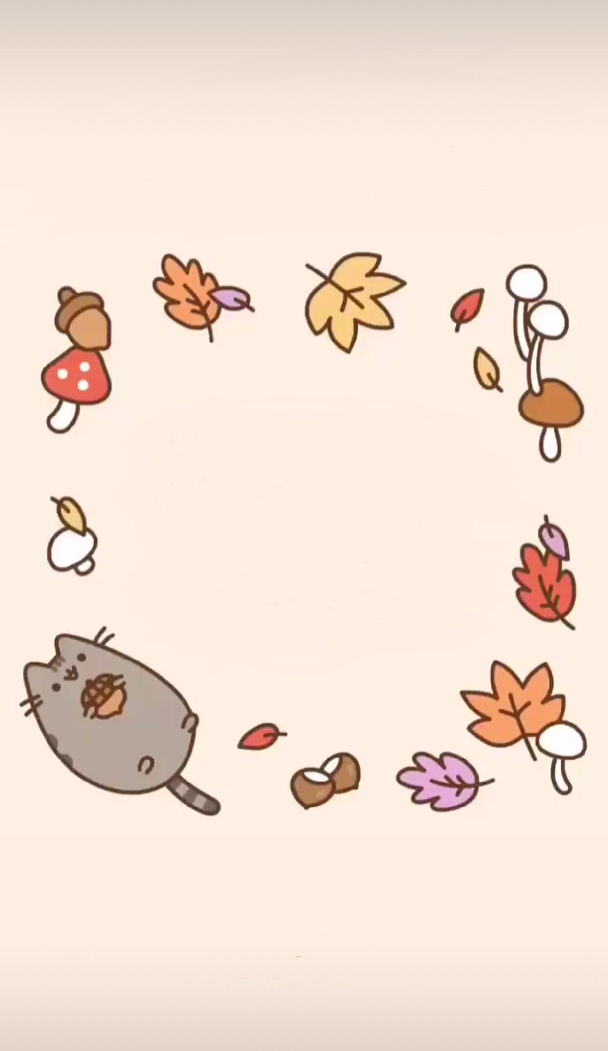 Fall Pusheen Wallpapers