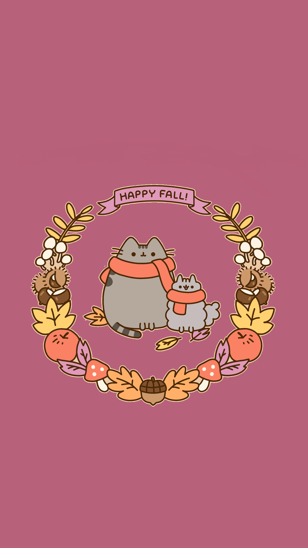 Fall Pusheen Wallpapers