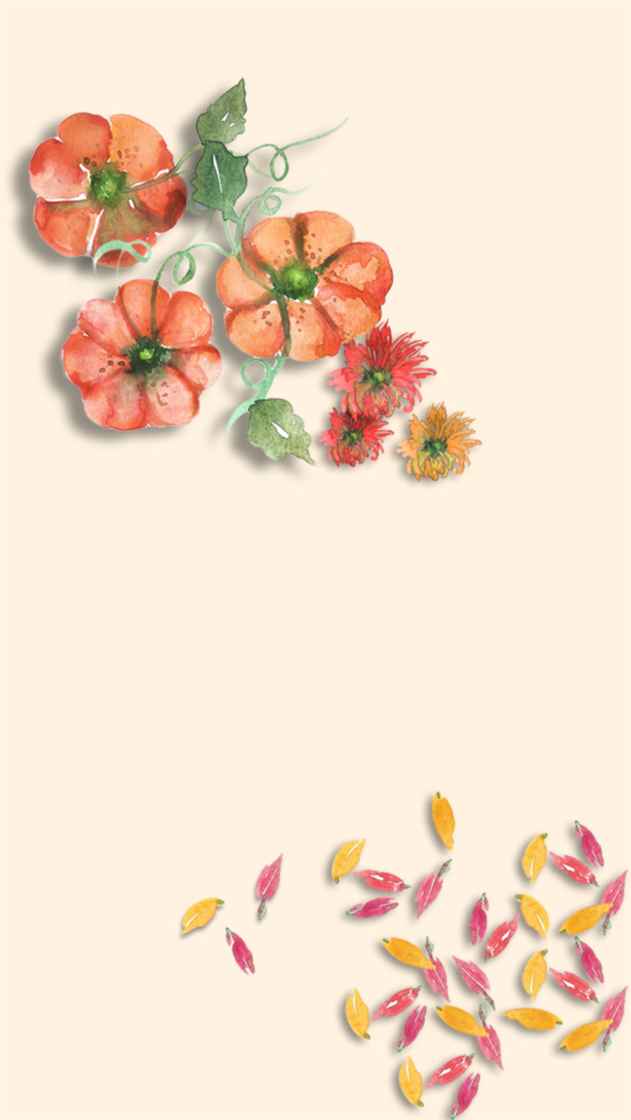 Fall Watercolor Iphone Wallpapers