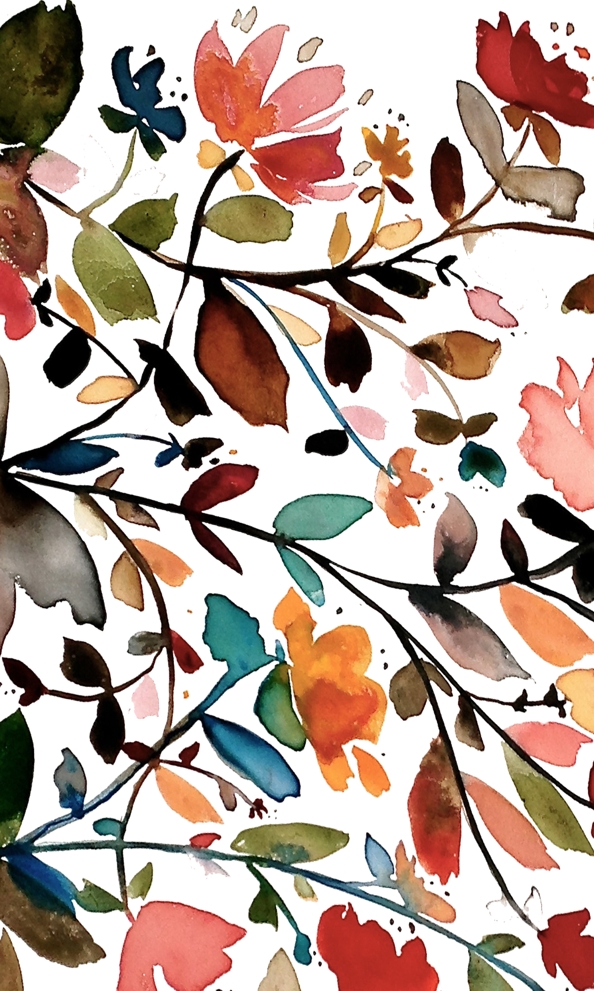 Fall Watercolor Iphone Wallpapers