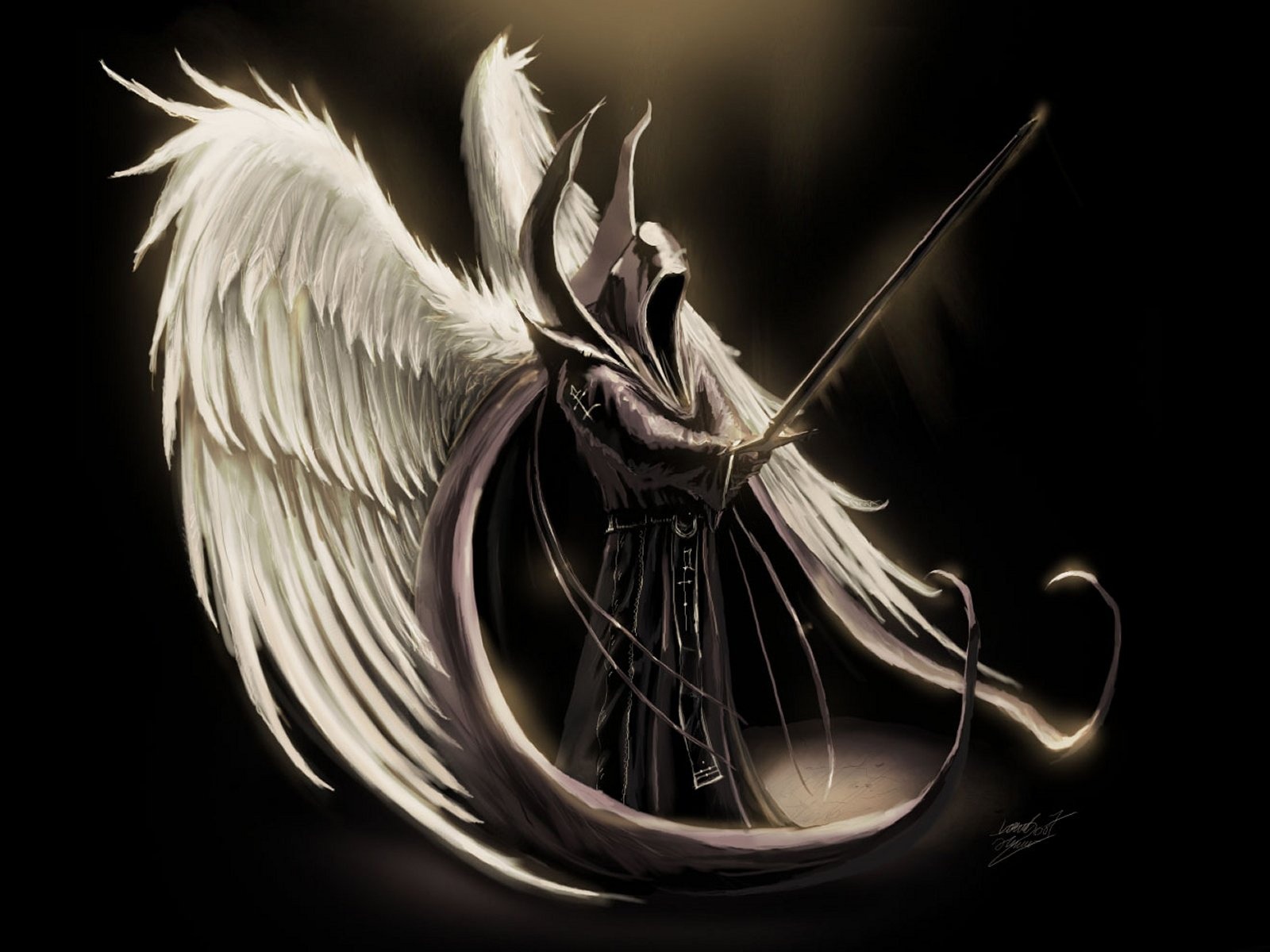 Fallen Angel Painting Wallpapers