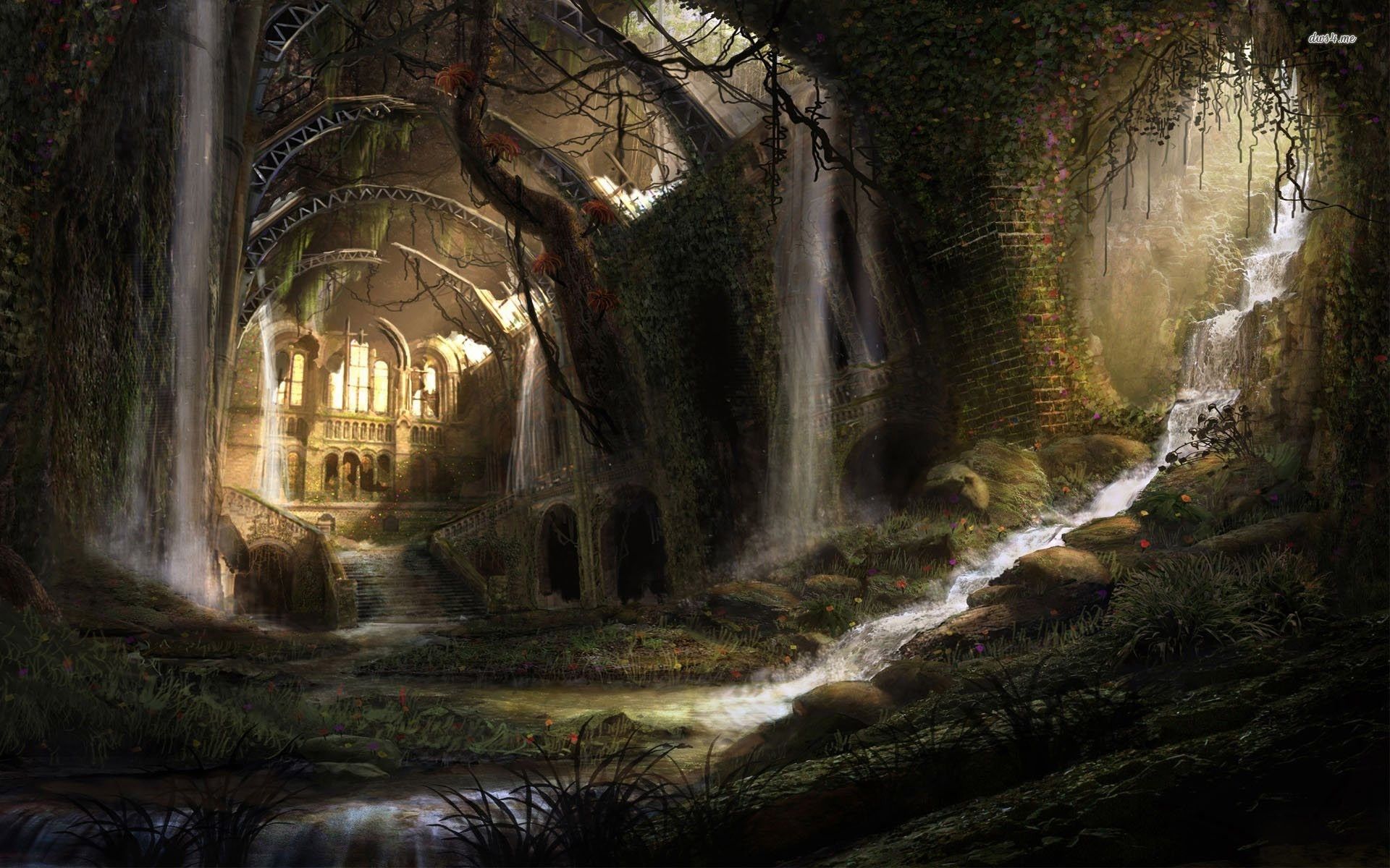 Fantasy Abandoned Castle Wallpapers