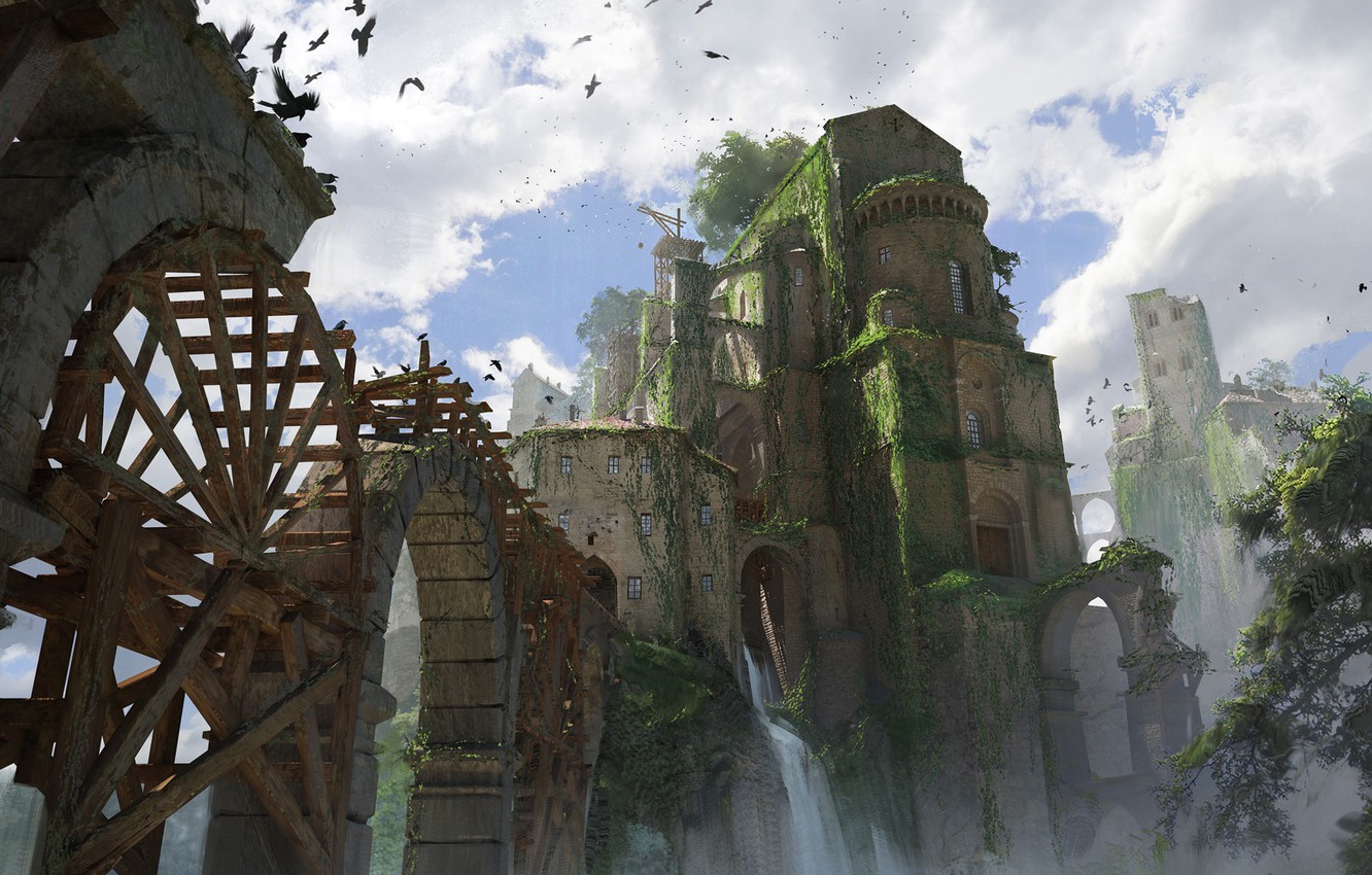 Fantasy Abandoned Castle Wallpapers