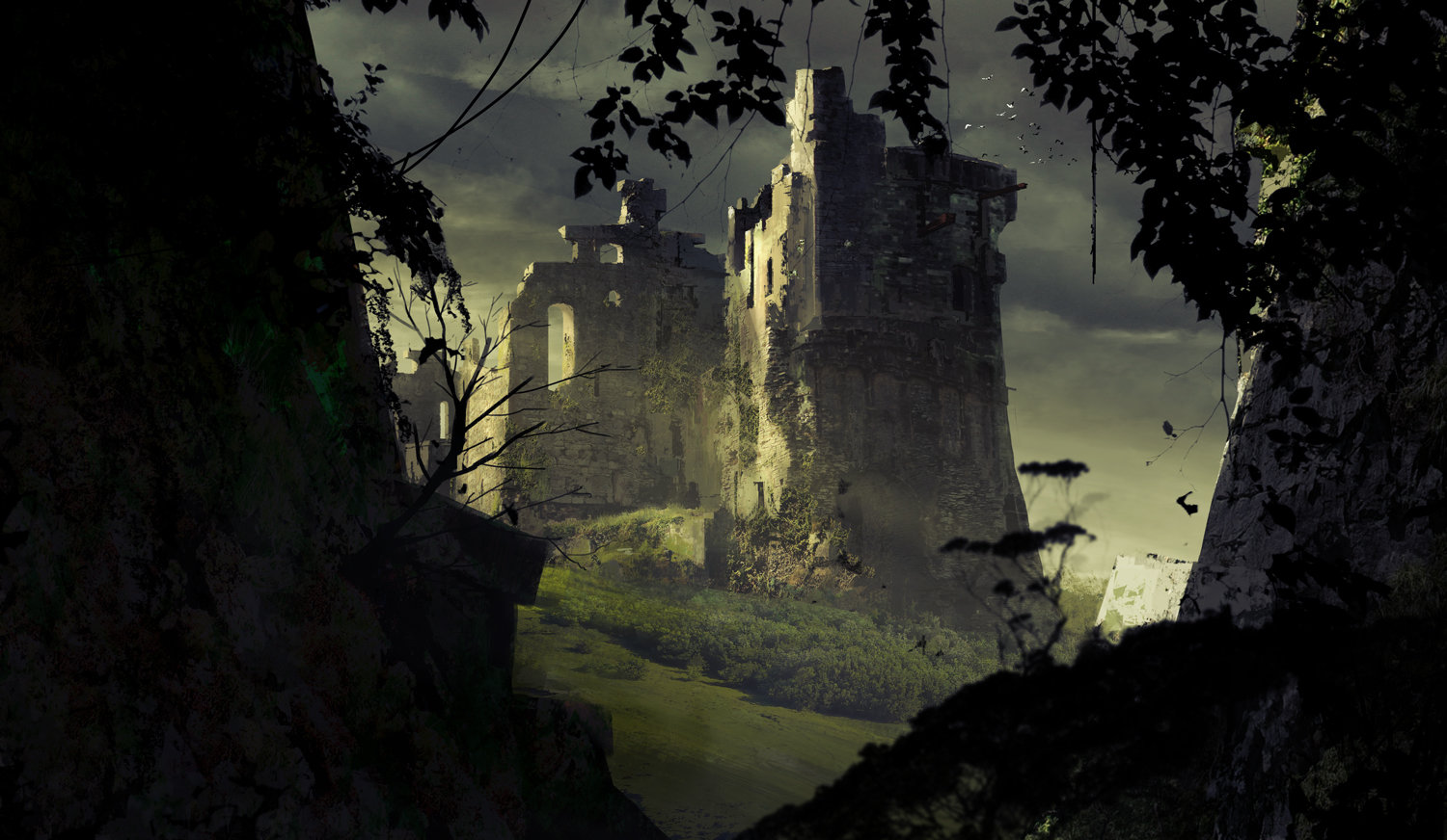 Fantasy Abandoned Castle Wallpapers