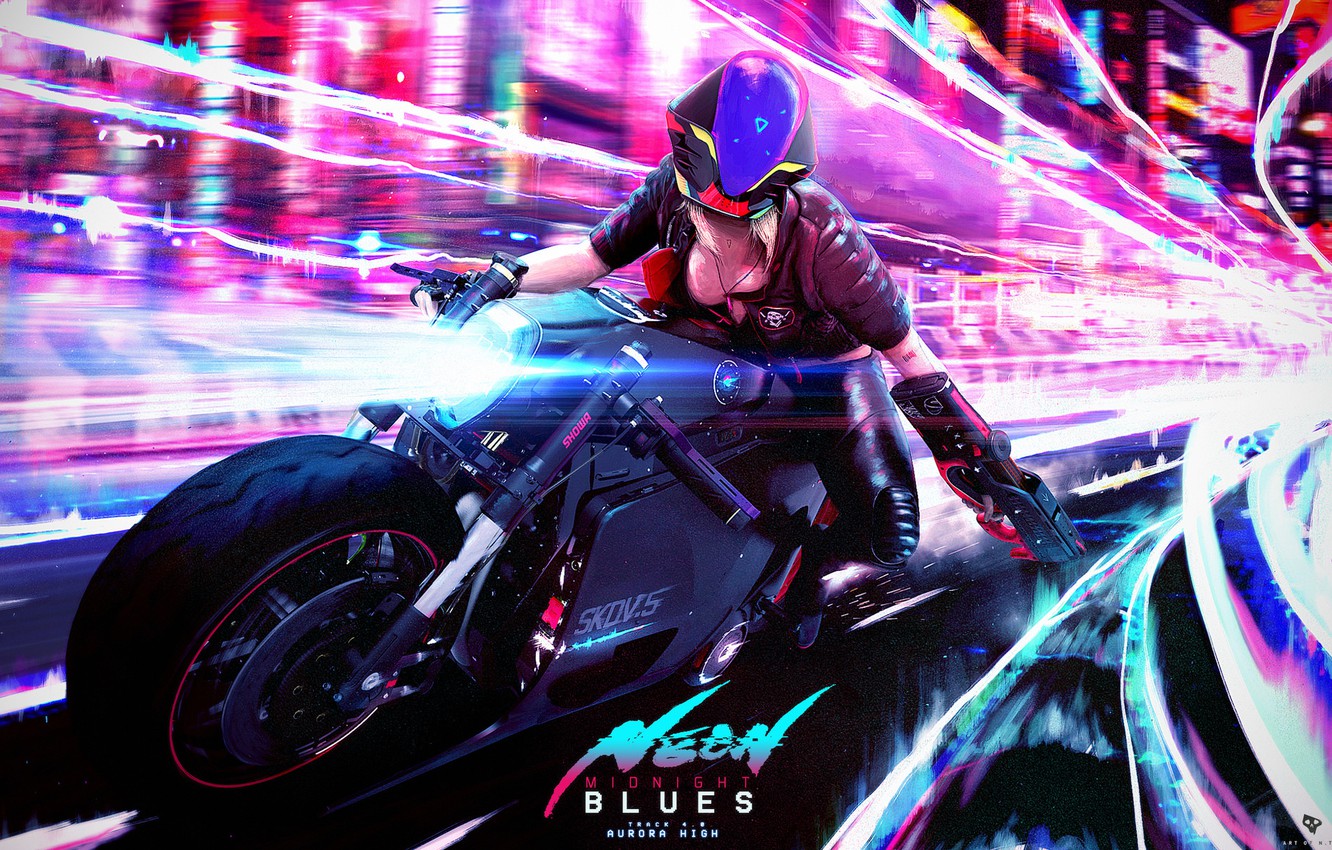 Fantasy Biker Art Wallpapers