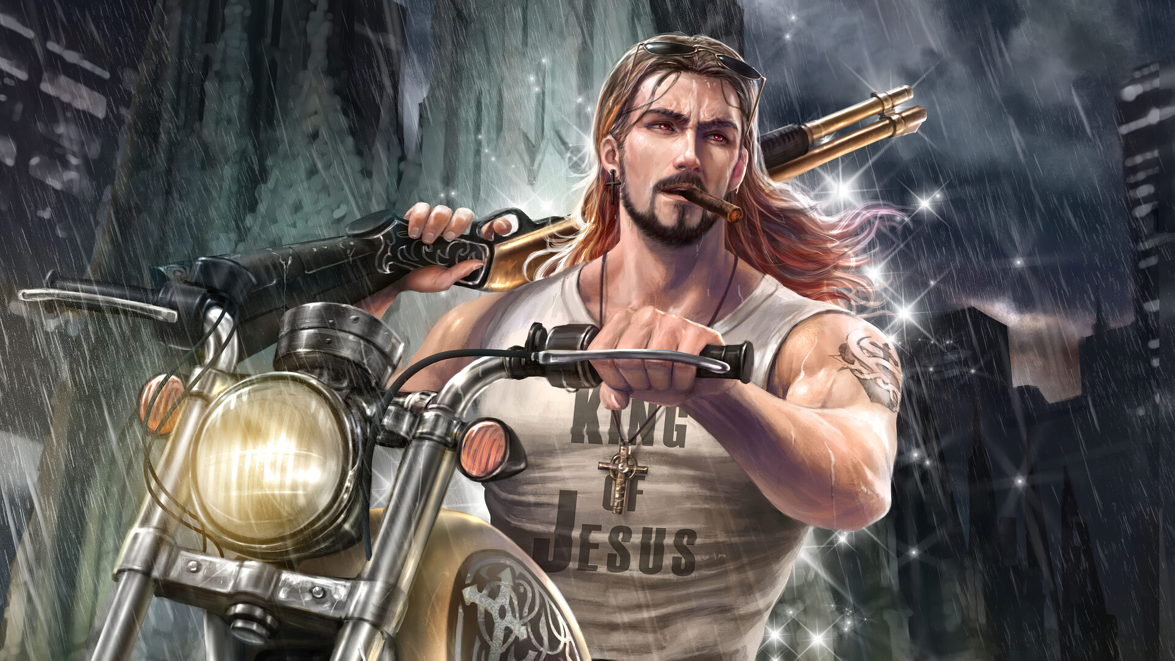 Fantasy Biker Art Wallpapers