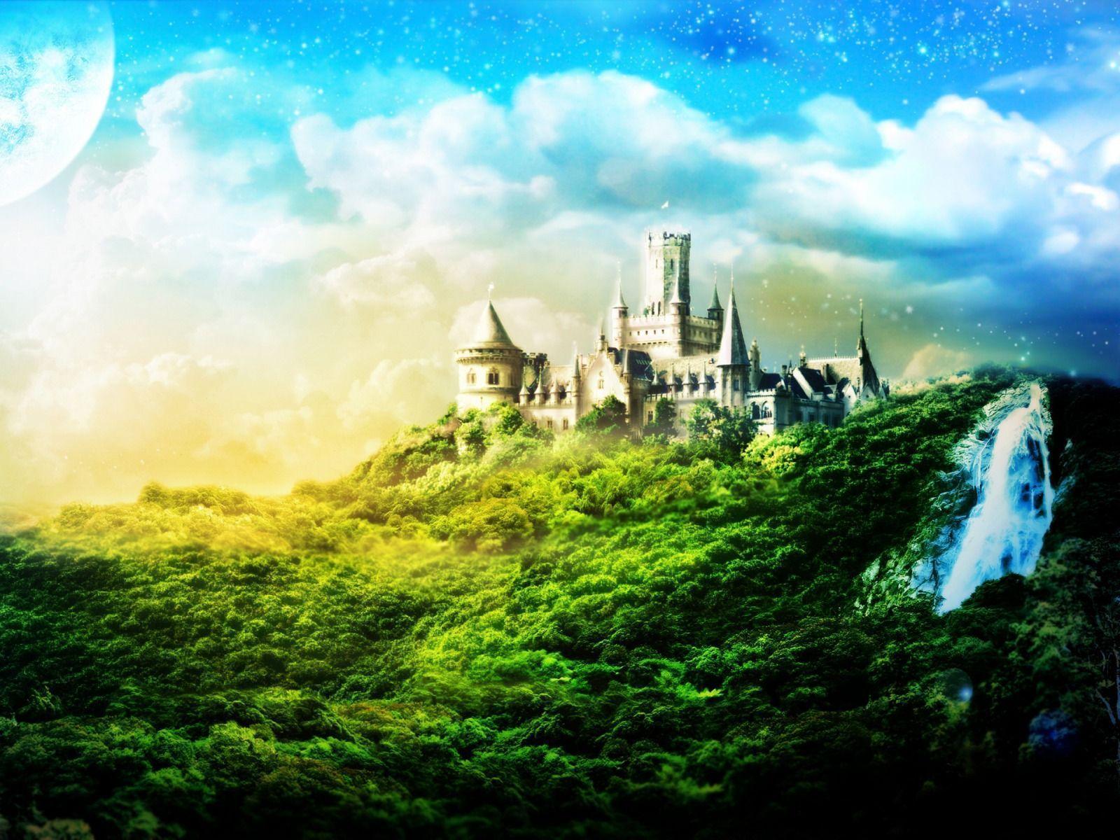 Fantasy Castle Landscape Wallpapers