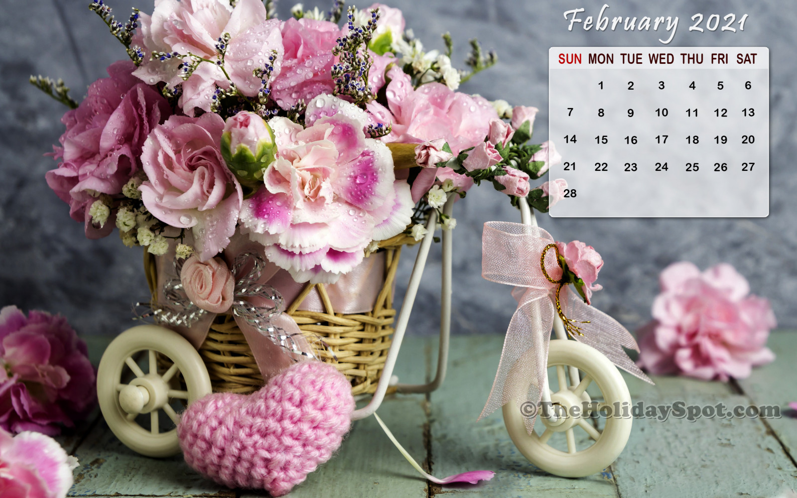 February 2021 Calendar Desktop Wallpapers