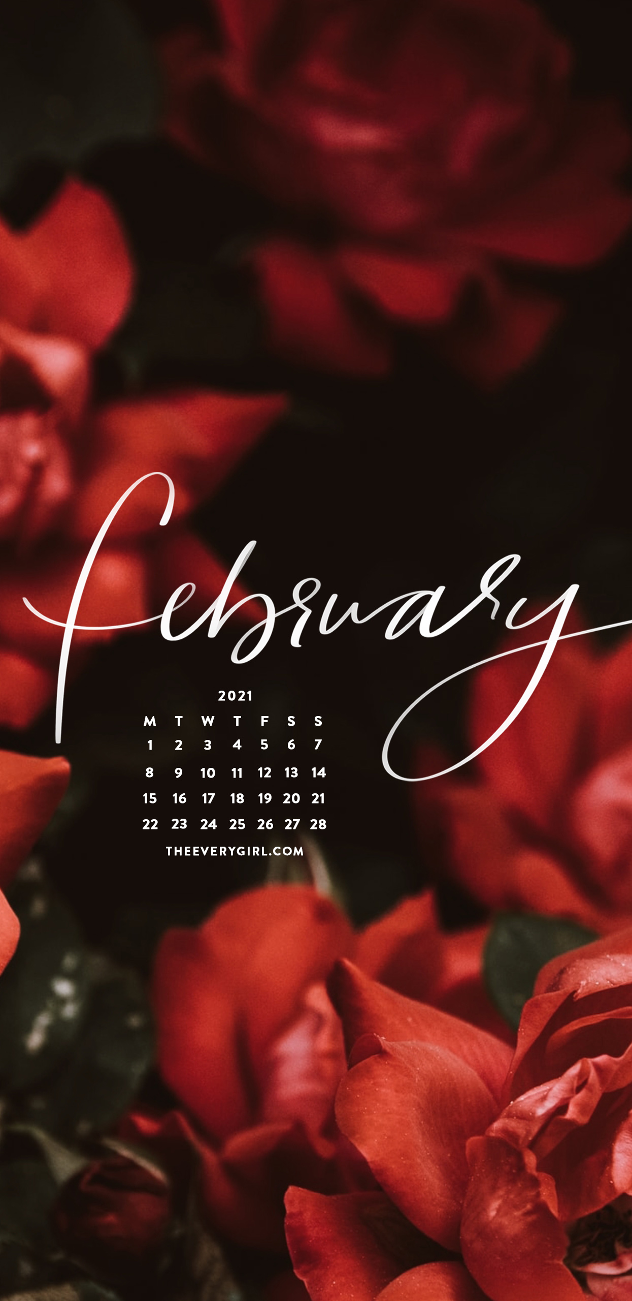 February 2021 Calendar Wallpapers