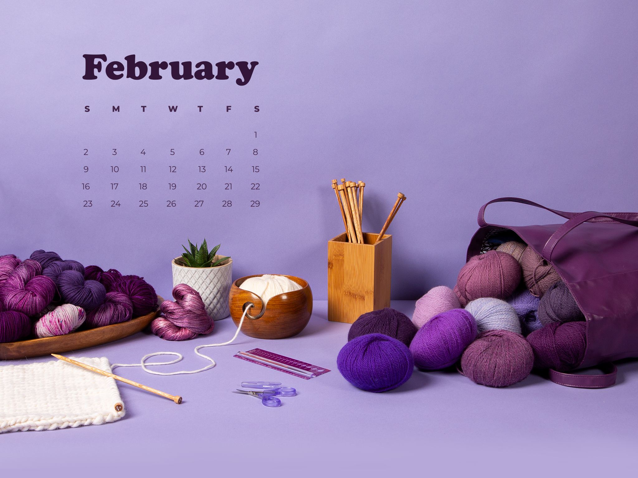 February 2021 Calendar Wallpapers