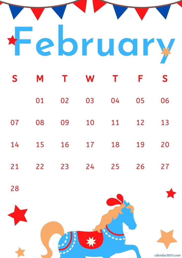 February 2021 Calendar Wallpapers