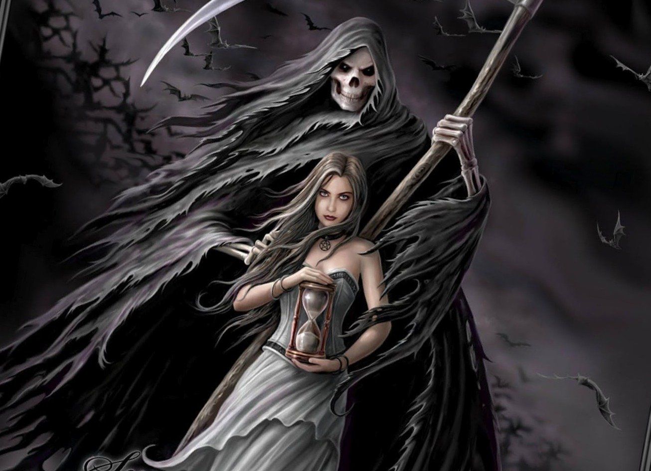 Female Grim Reaper Art Wallpapers