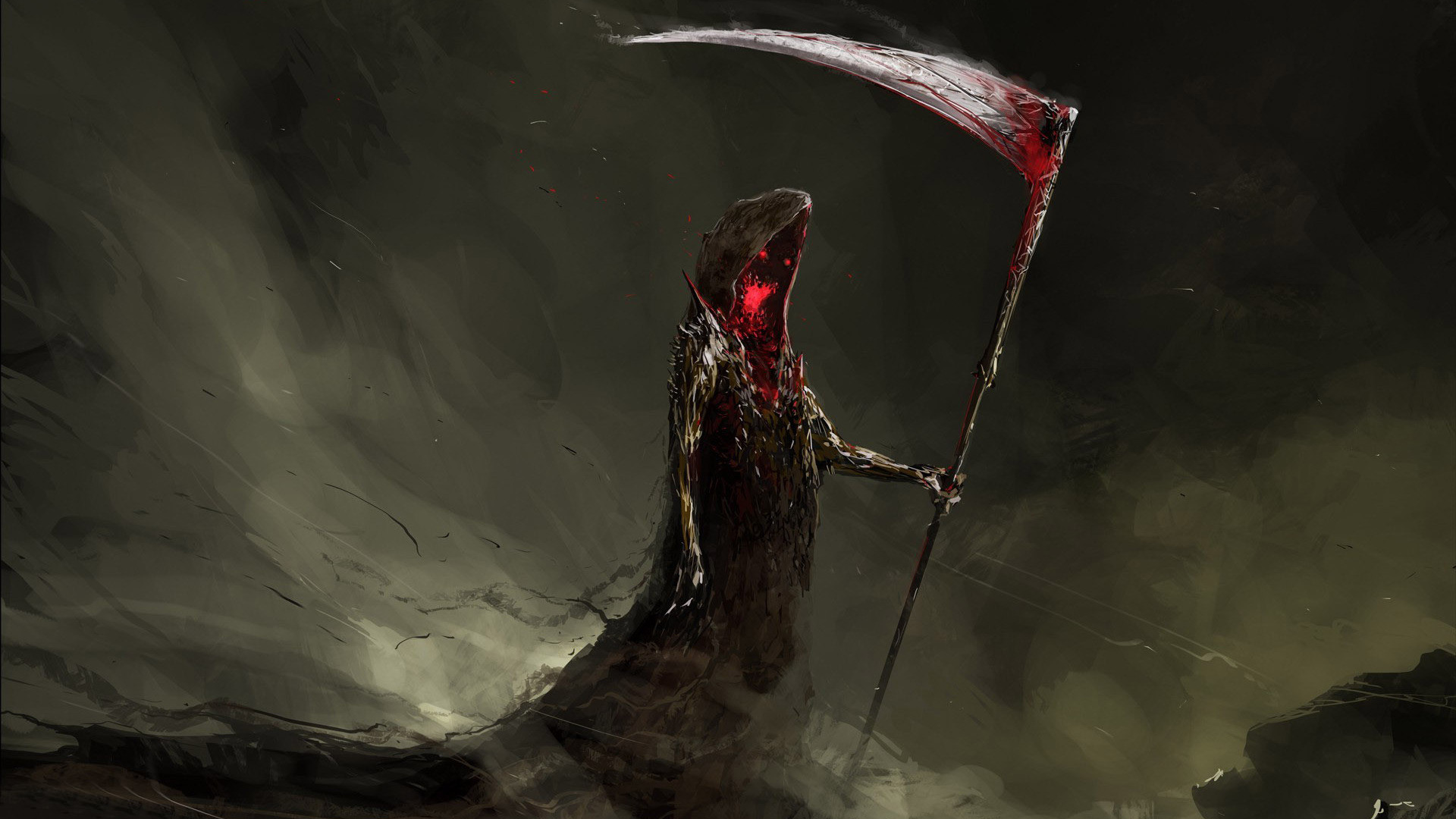 Female Grim Reaper Art Wallpapers