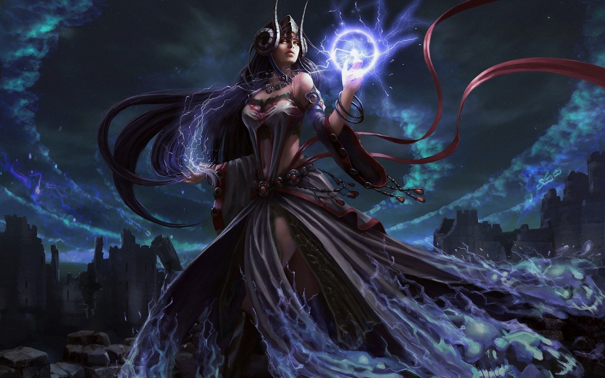 Female Wizard Fantasy Art Wallpapers