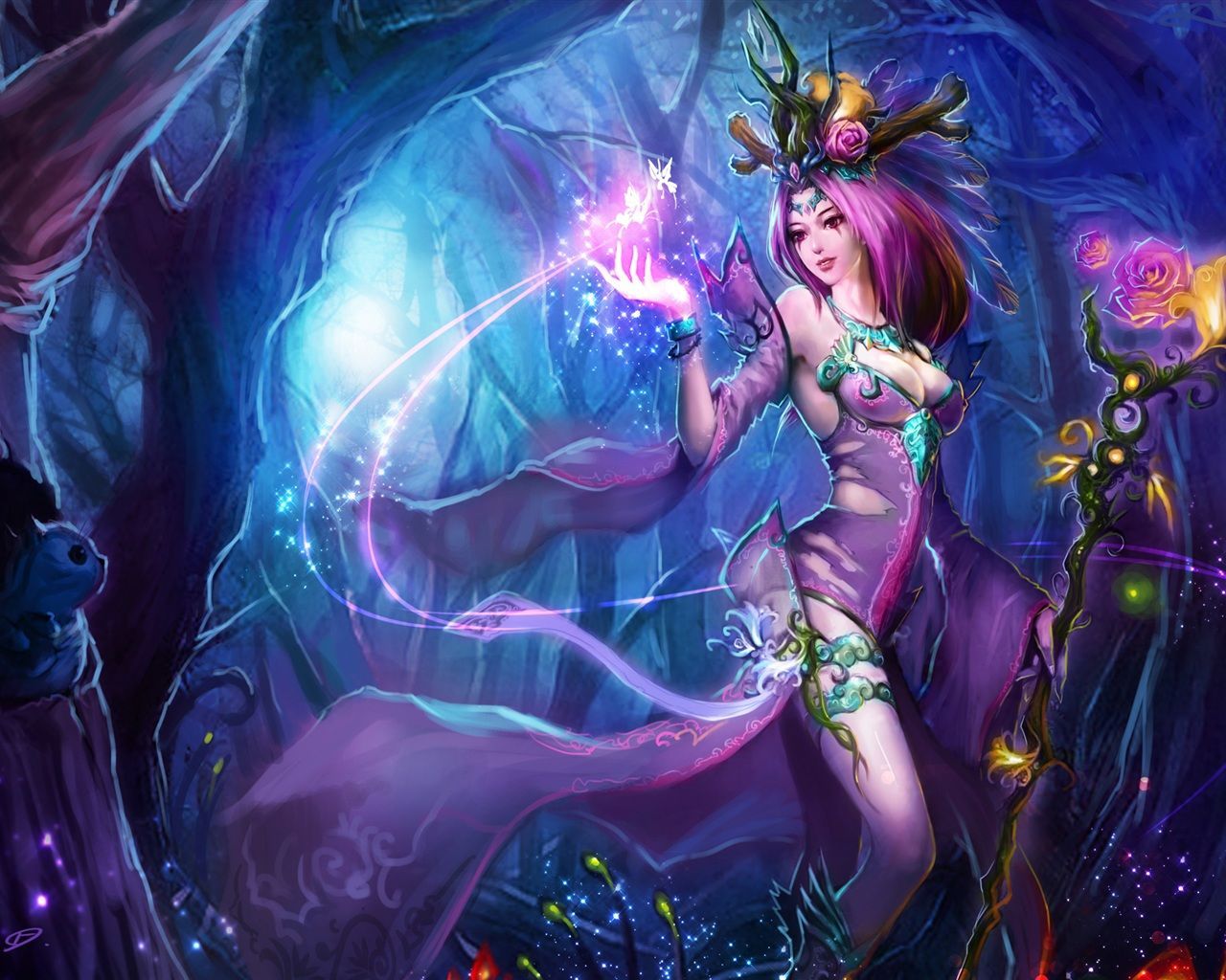 Female Wizard Fantasy Art Wallpapers