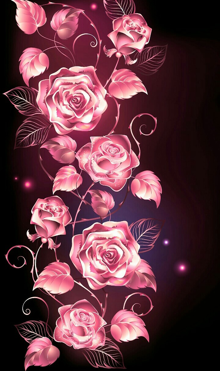 Feminine Skull And Roses Wallpapers