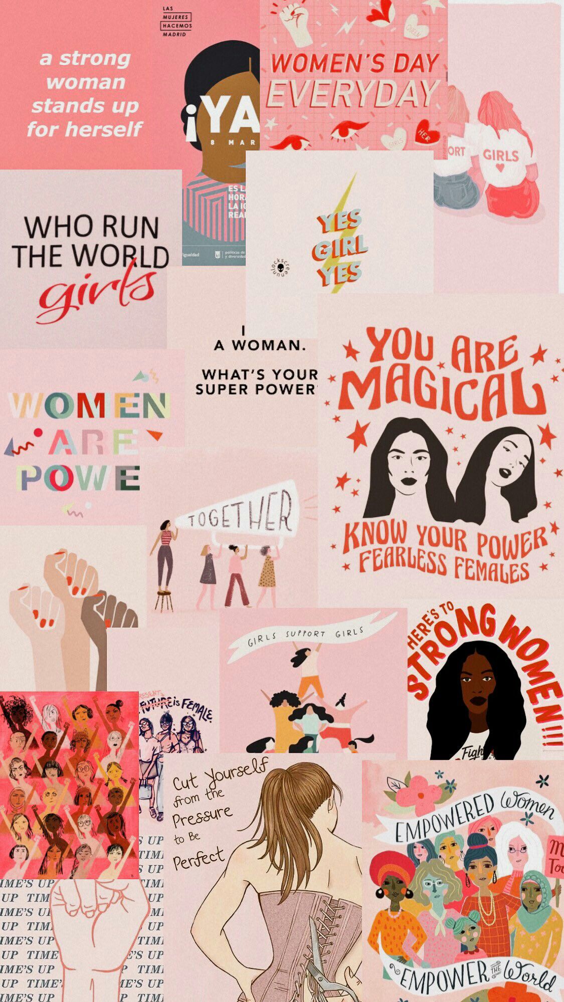 Feminist Collage Wallpapers