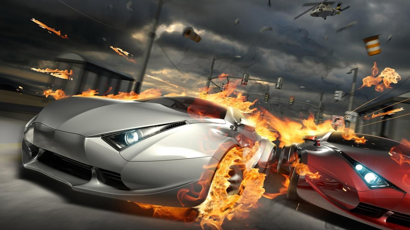 Fire Cool Car Wallpapers