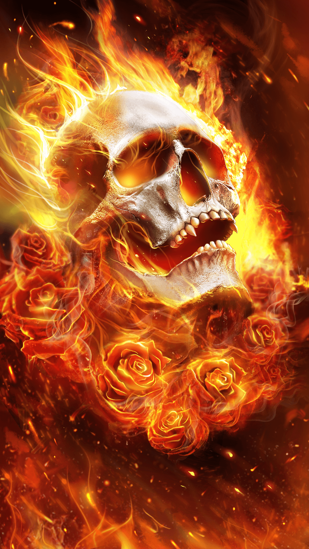 Fire Skull Wallpapers