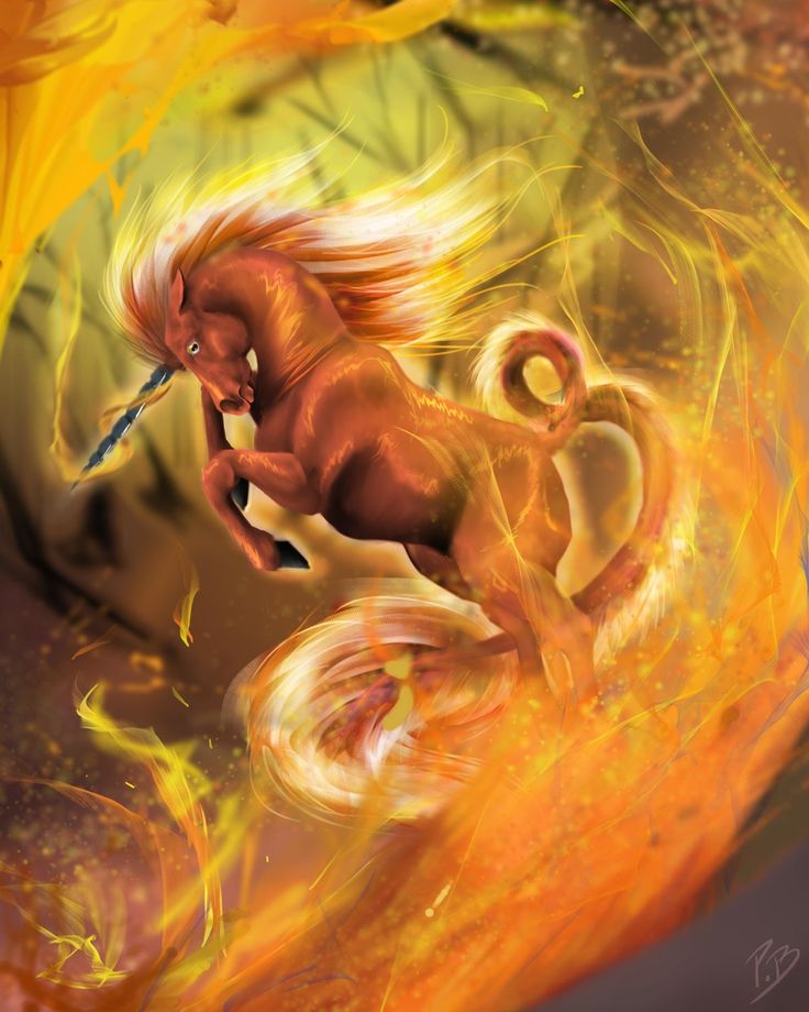 Fire Unicorns Wallpapers