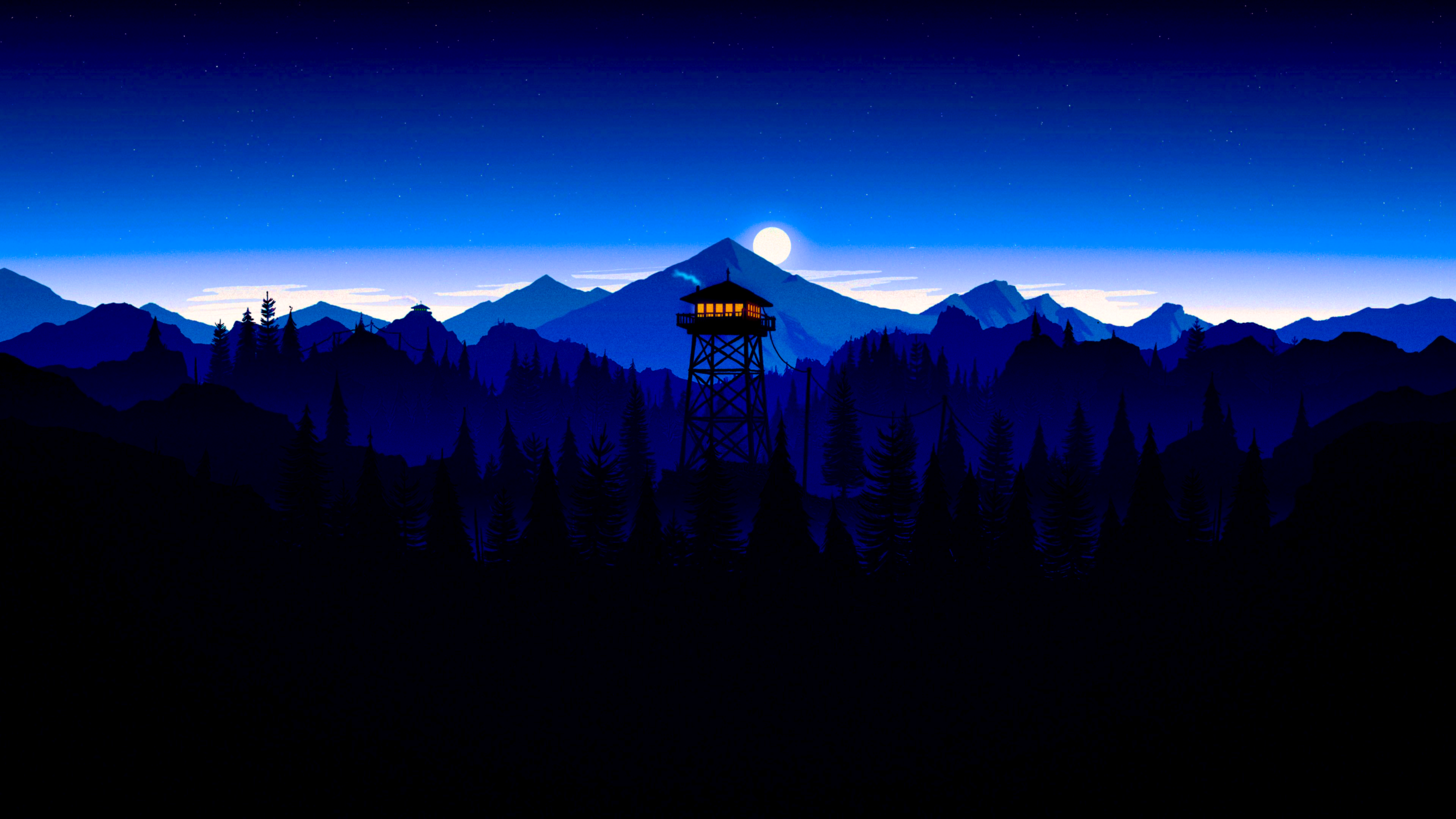 Firewatch Art Style Wallpapers