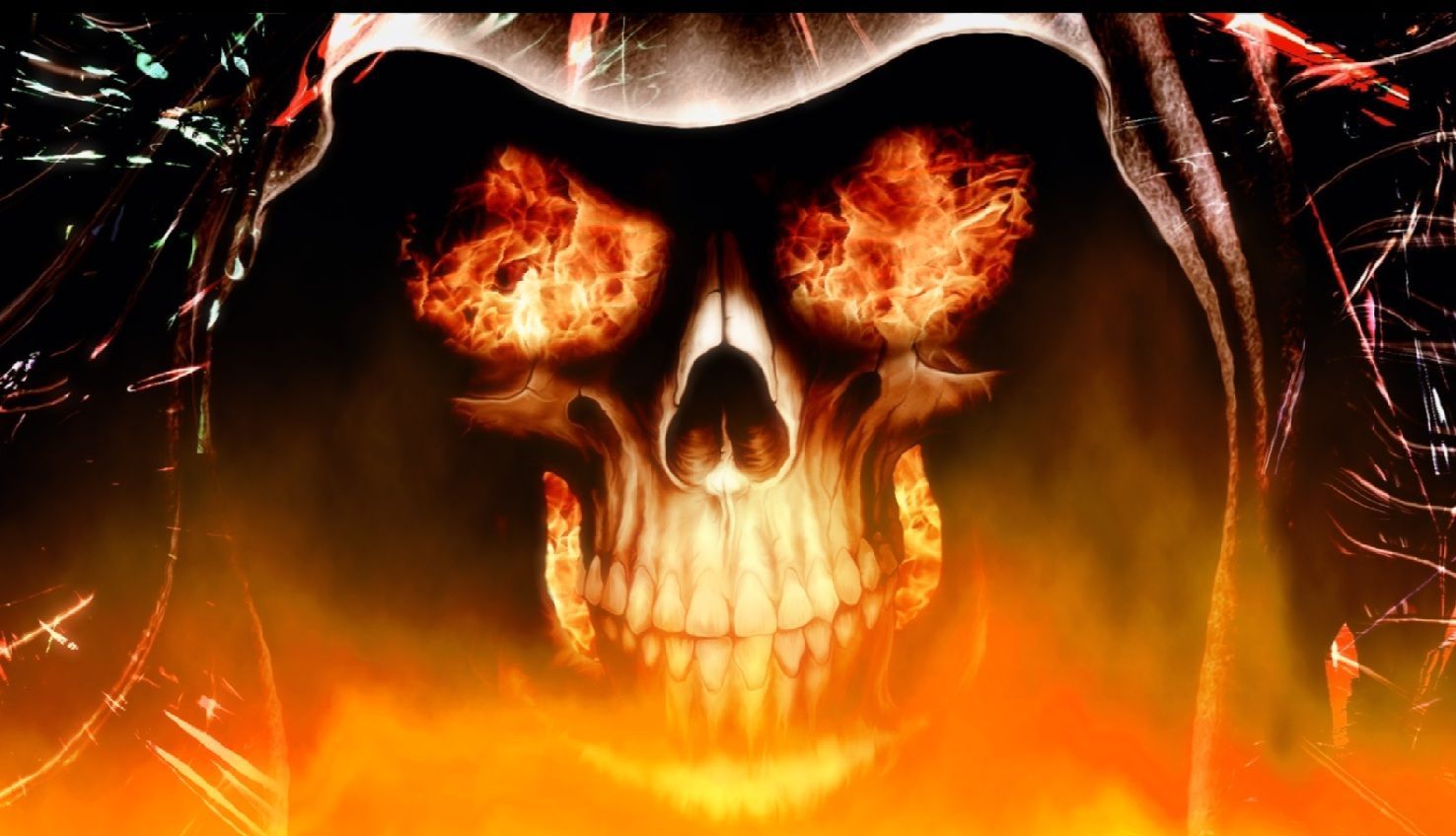 Flame Skull Wallpapers