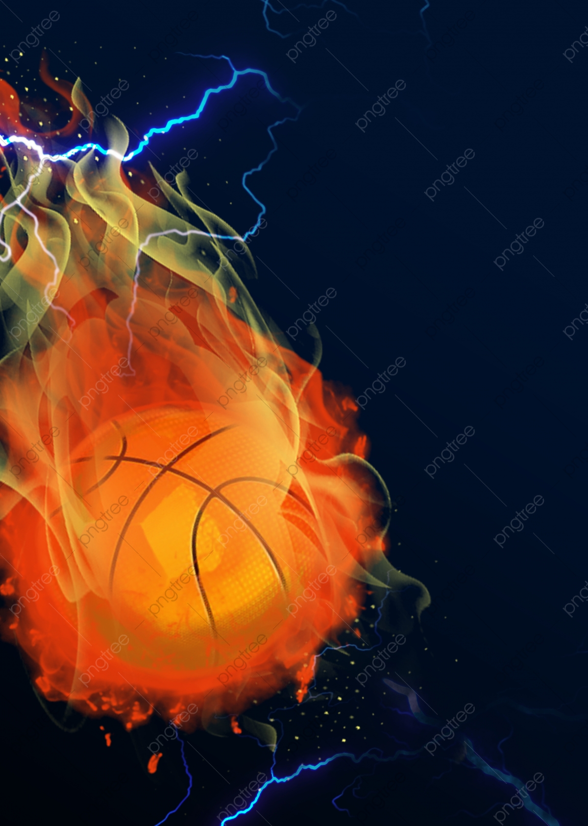 Flaming Basketball Wallpapers