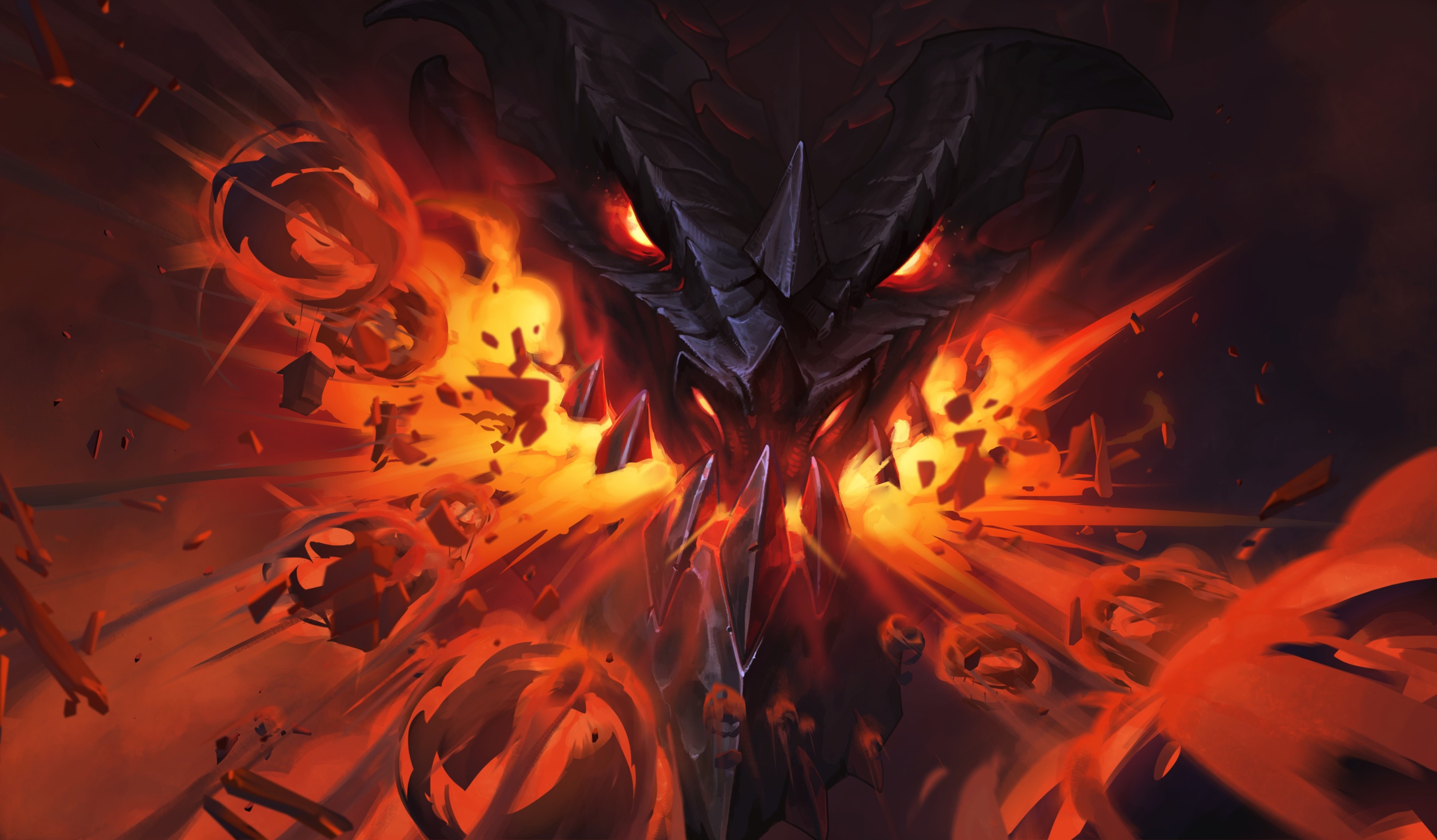 Flaming Dragon Wallpapers