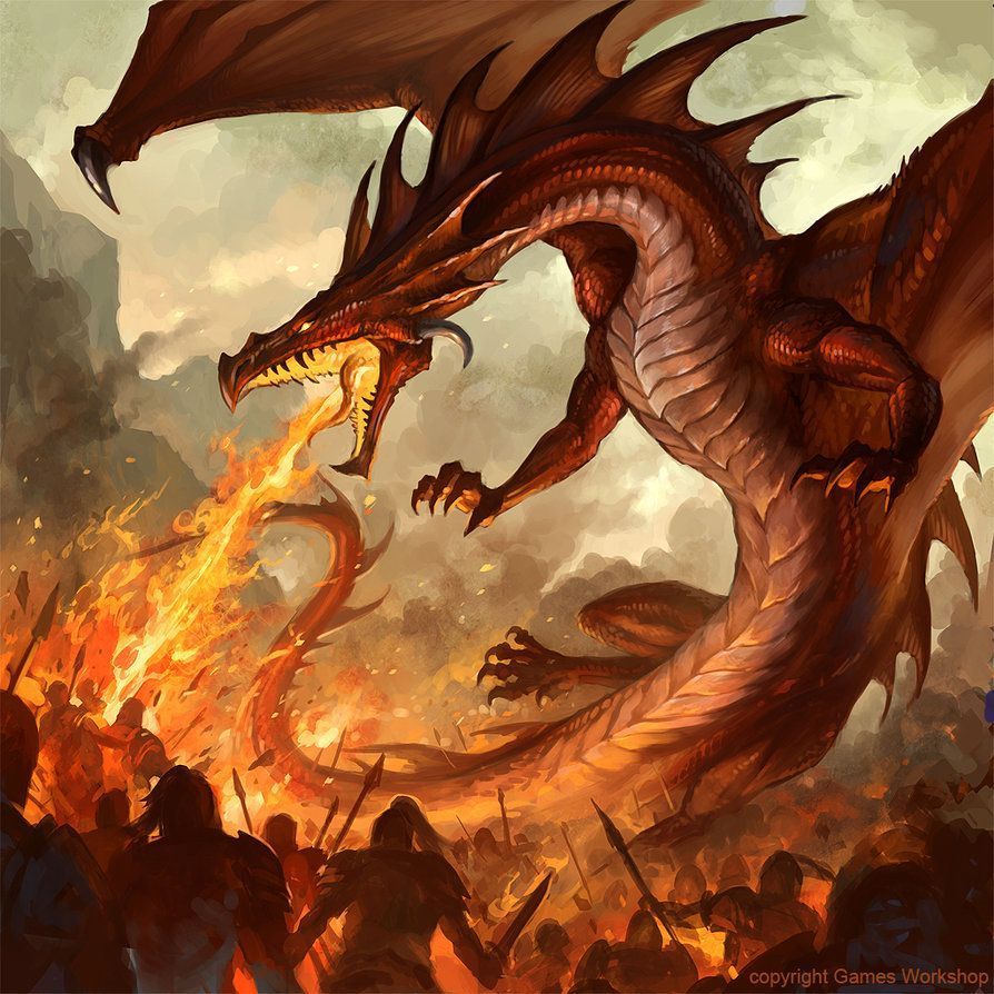 Flaming Dragon Wallpapers