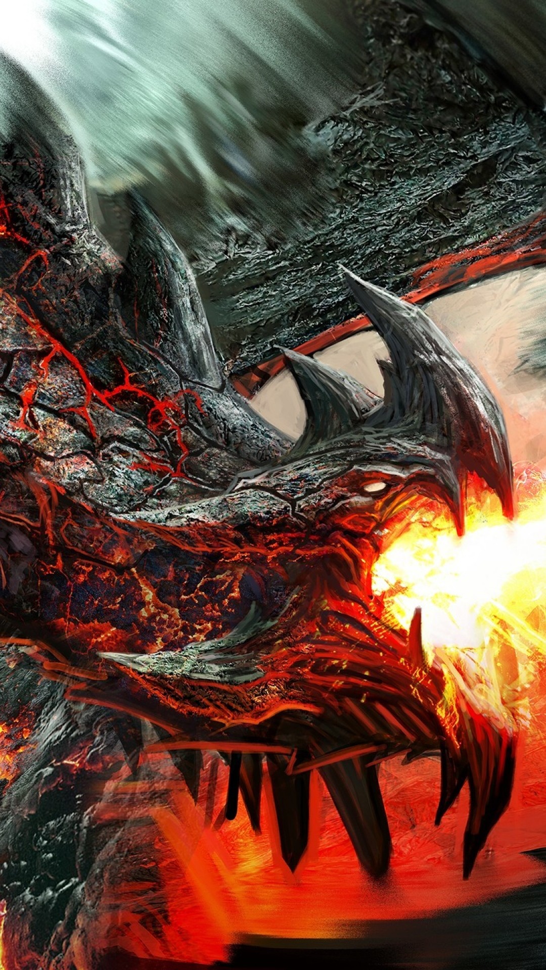 Flaming Dragon Wallpapers