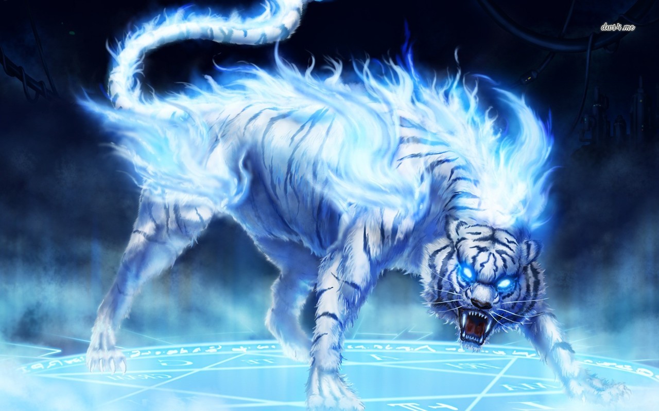 Flaming Tiger Wallpapers