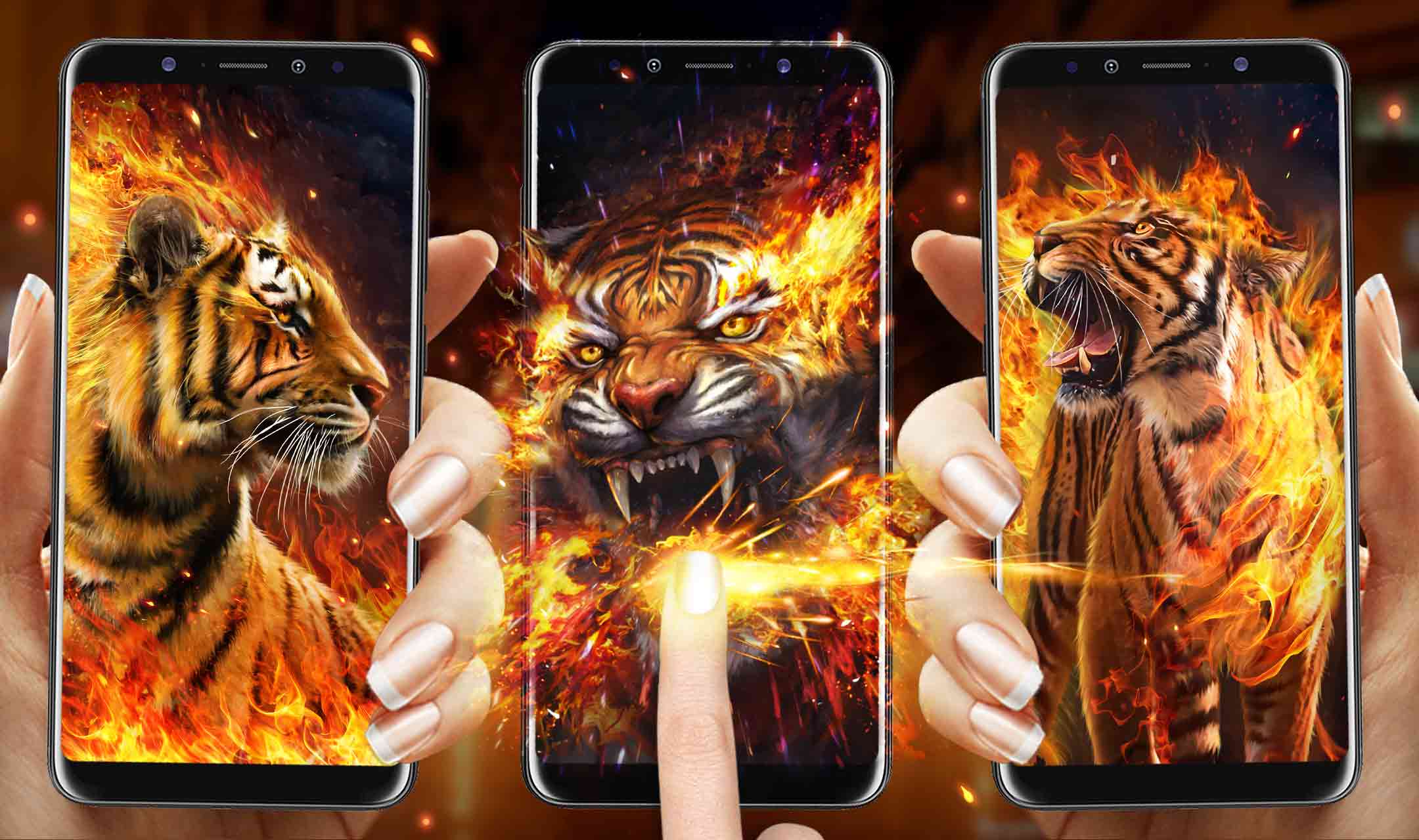 Flaming Tiger Wallpapers