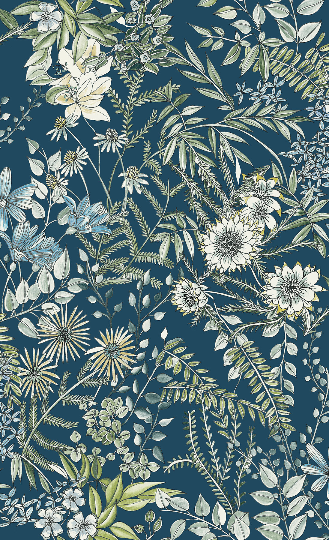 Floral Blue Wallpapers