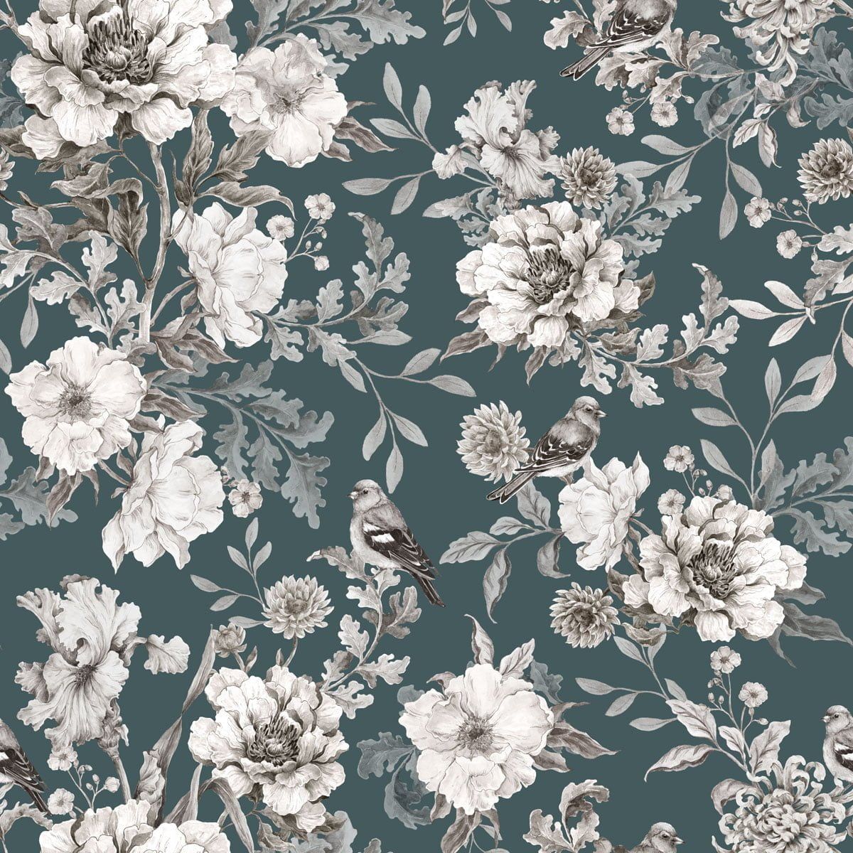 Floral Blue Wallpapers