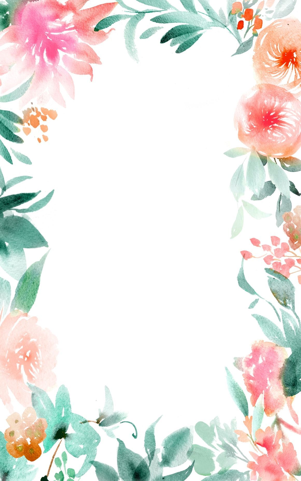 Floral Watercolor Iphone Wallpapers