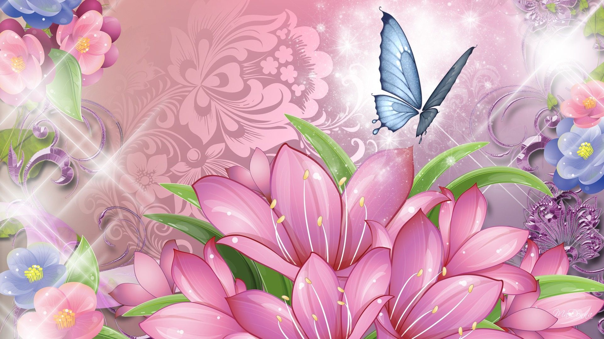 Flower And Butterfly Wallpapers