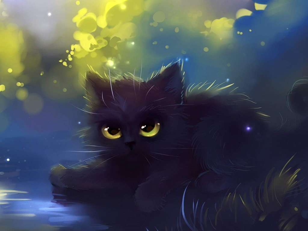 Fluffy Anime Cat Wallpapers