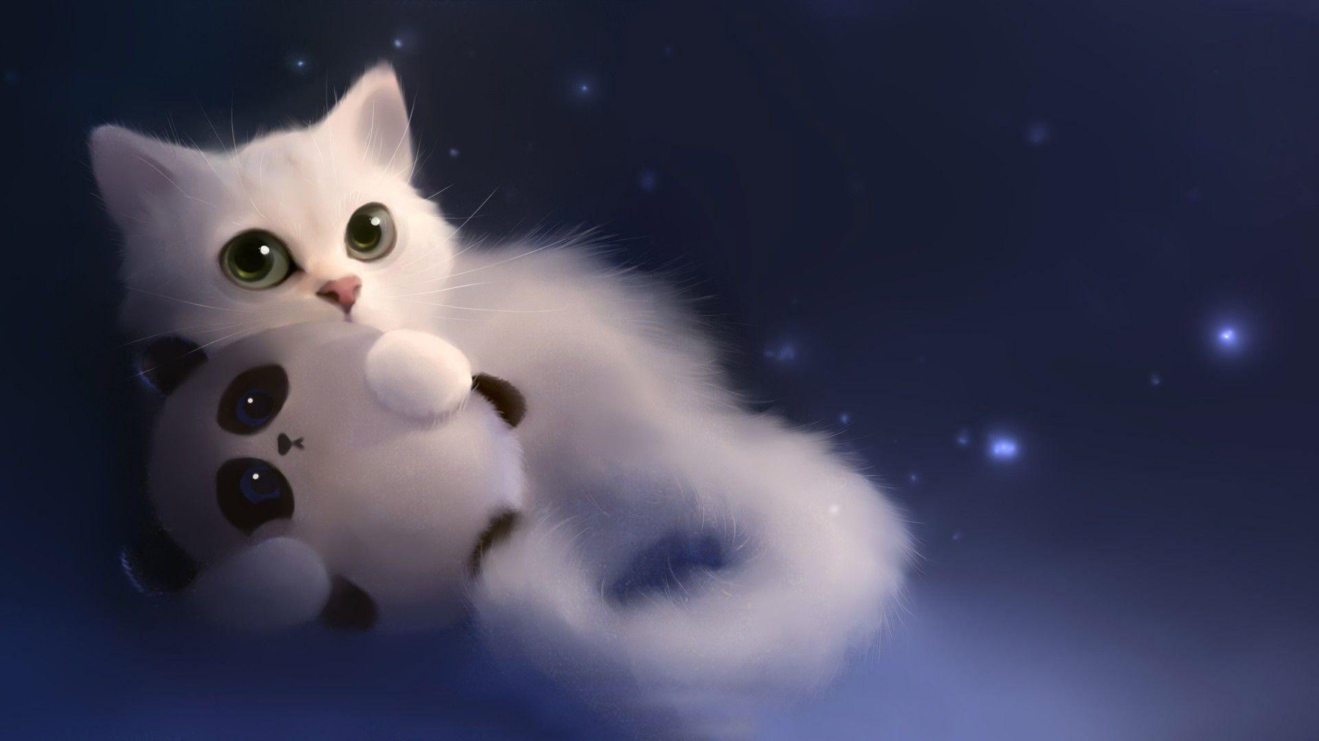 Fluffy Anime Cat Wallpapers